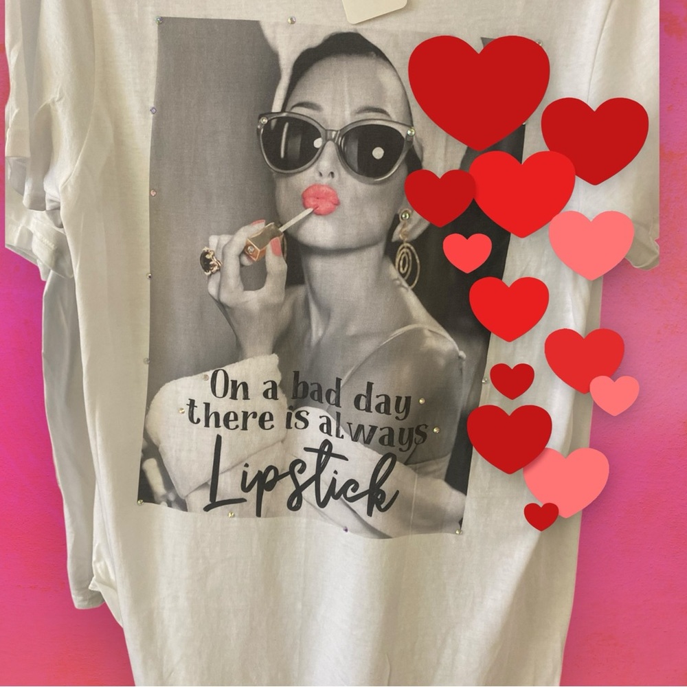 Womans Tshirt with crystals